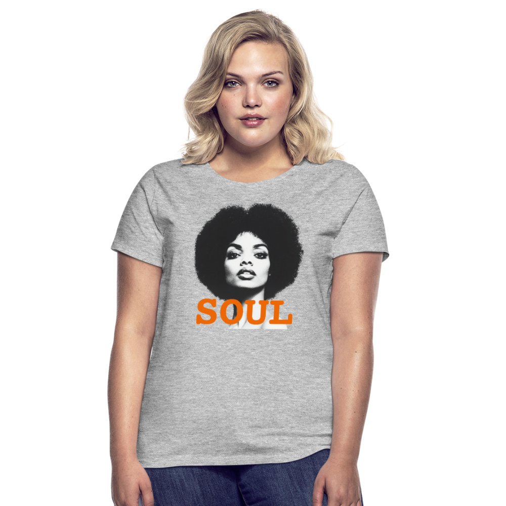 Soul PWR, T-shirt dam - gråmelerad