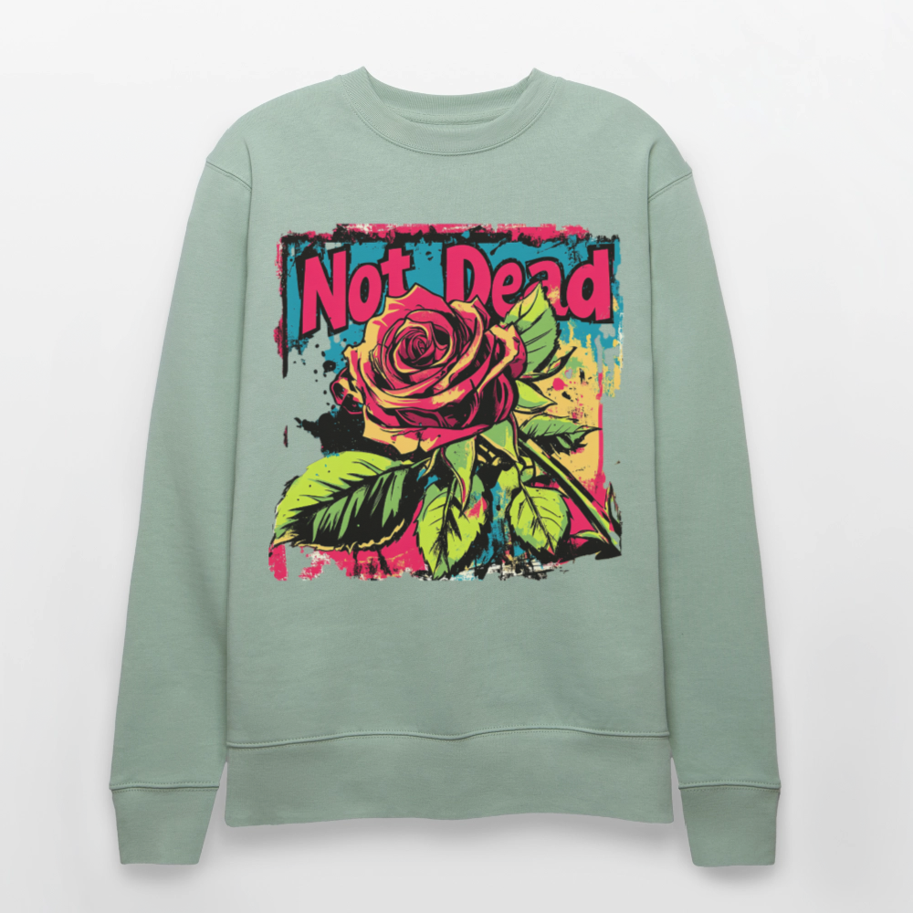 Den Eviga Rosen, Ekologisk sweatshirt CHANGER unisex från Stanley/Stella - ljus grågrön