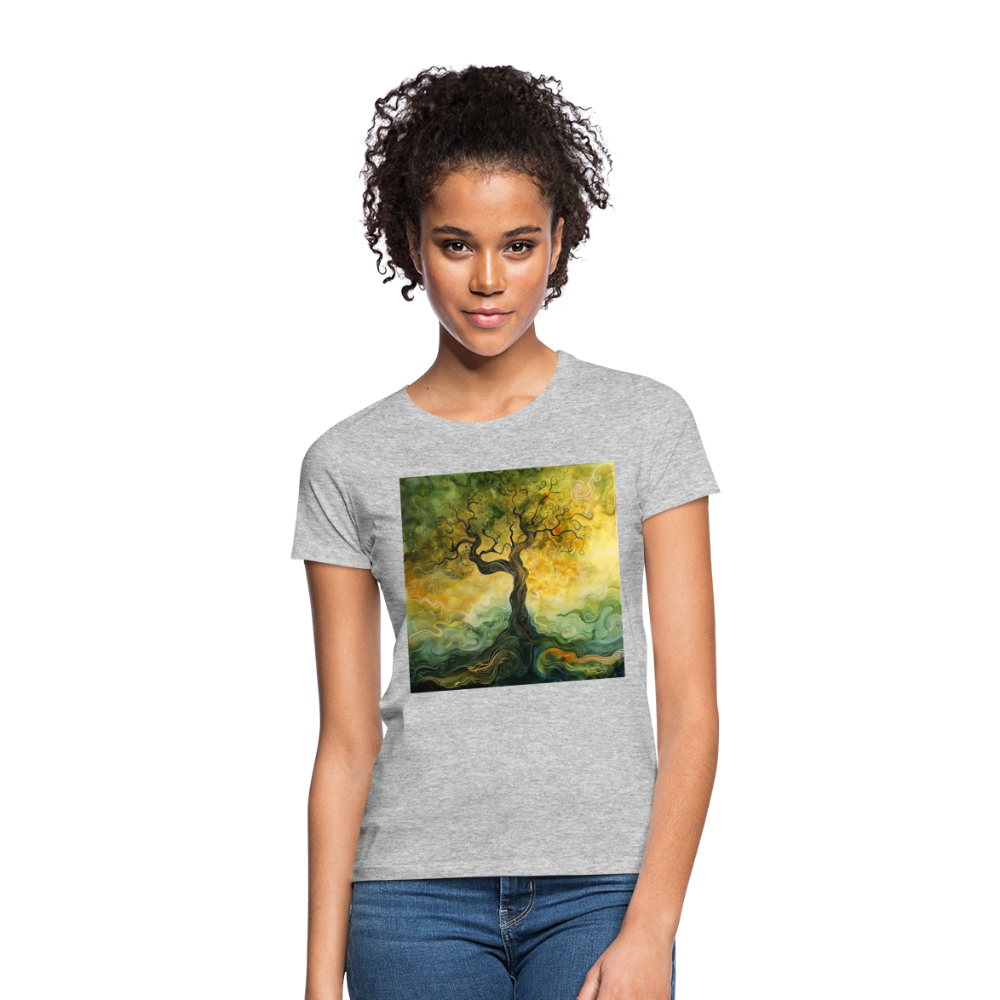 Trädets visdom, T-shirt dam - gråmelerad