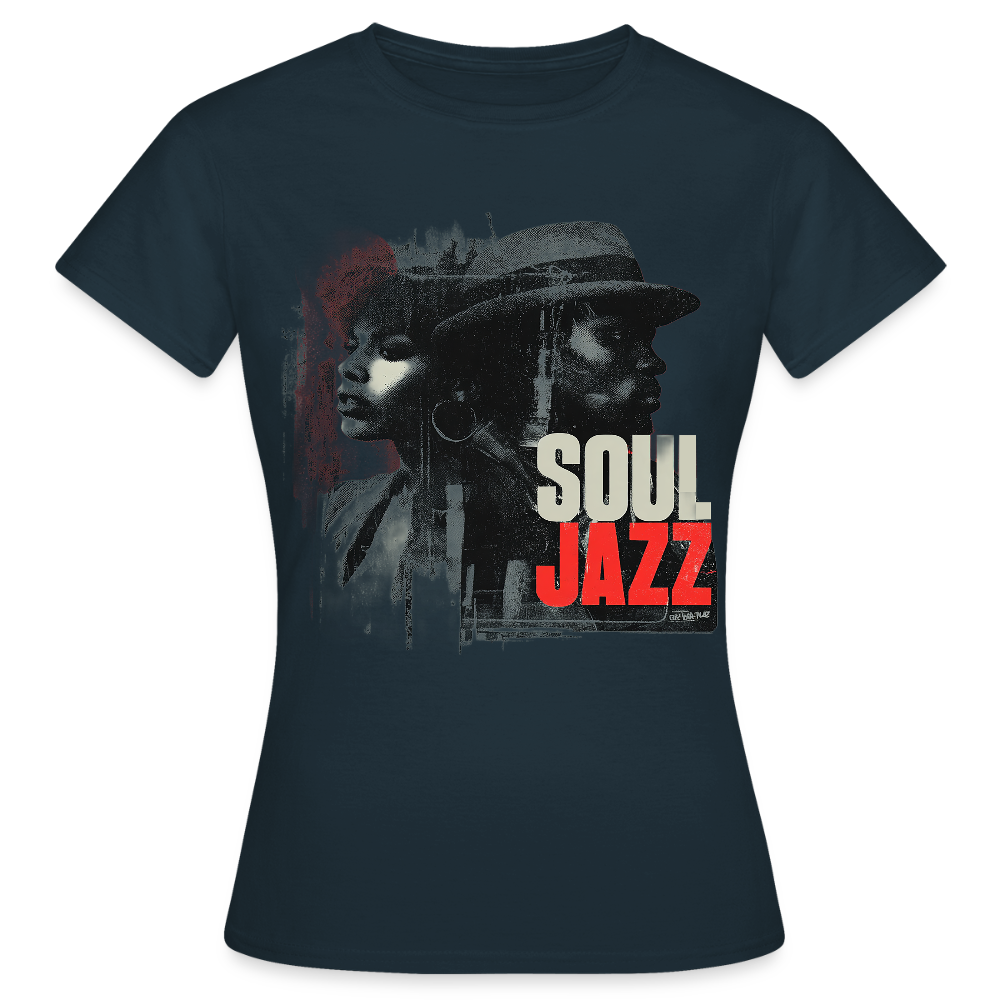 Soul Jazz Experience, T-shirt dam - marinblå