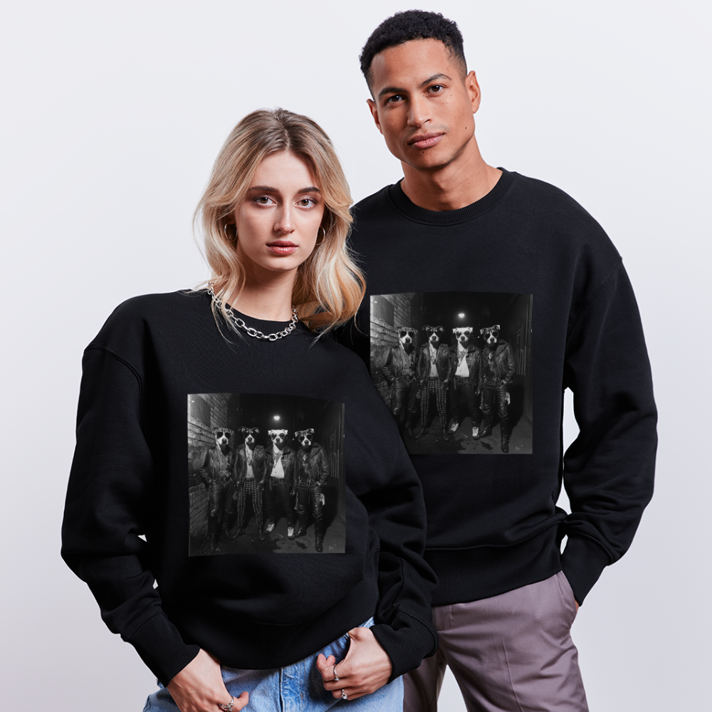 Barking Riot, Ekologisk oversizetröja RADDER unisex från Stanley/Stella - svart