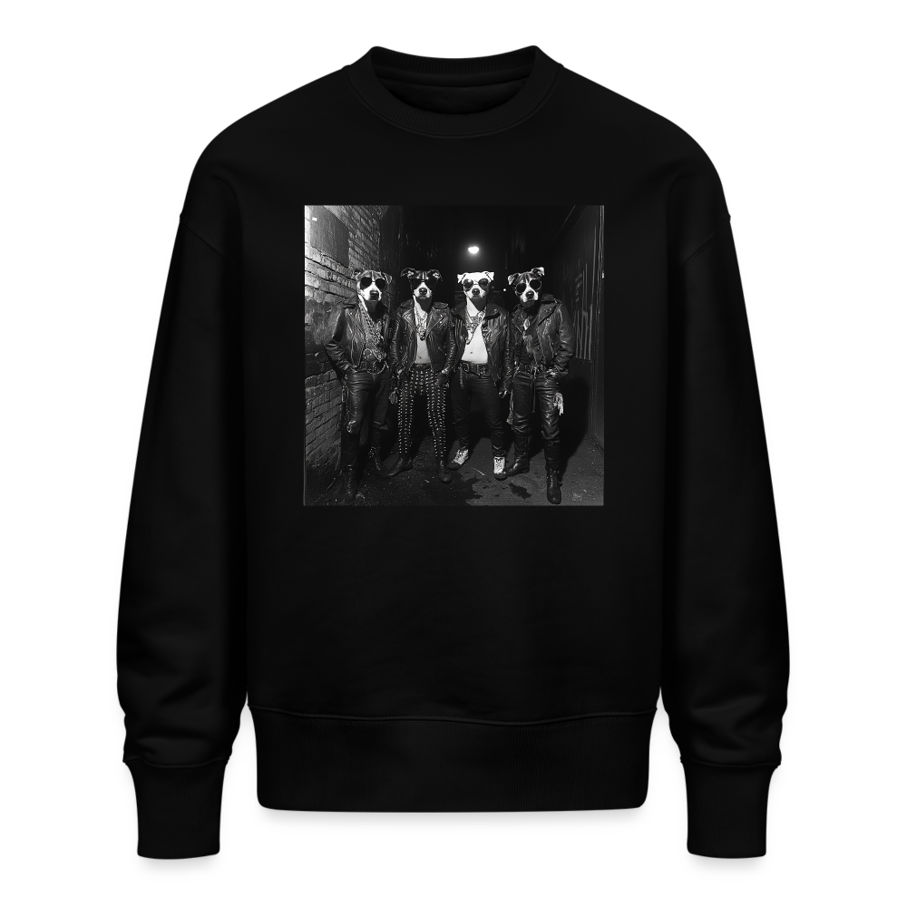 Barking Riot, Ekologisk oversizetröja RADDER unisex från Stanley/Stella - svart