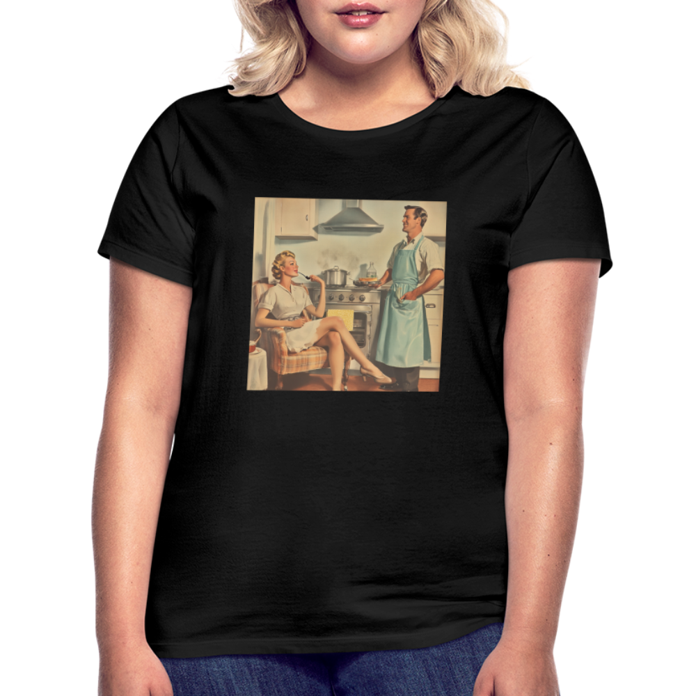 Äta bör man - annars dör man, T-shirt dam - svart