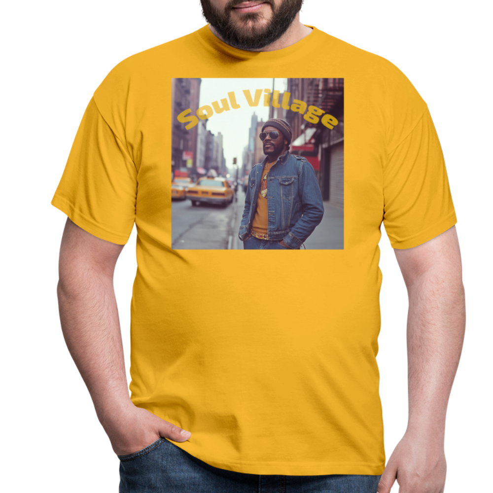 Soul Village, T-shirt herr - gul