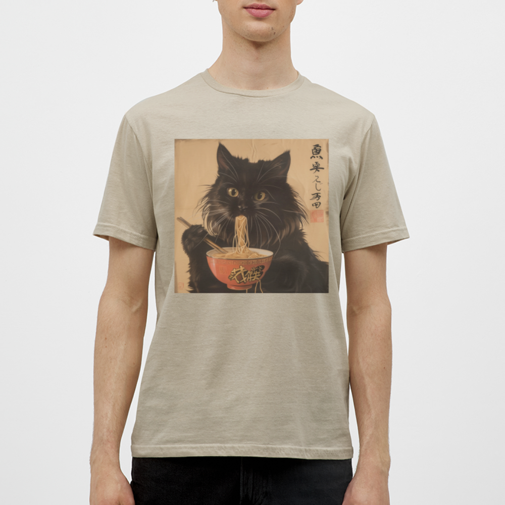 Kejsarens Katt och Ramens Hemlighet, T-shirt herr - sandbeige