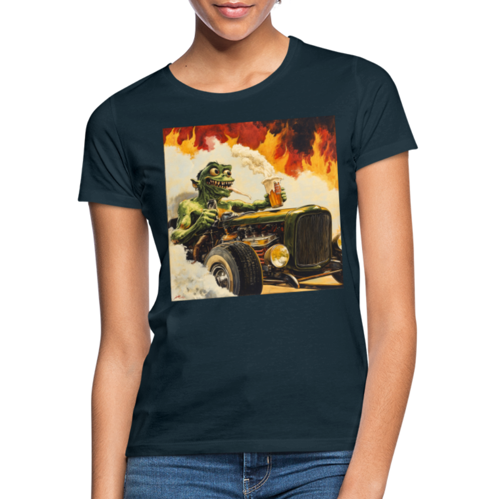 Ragg-Rex, T-shirt dam - marinblå
