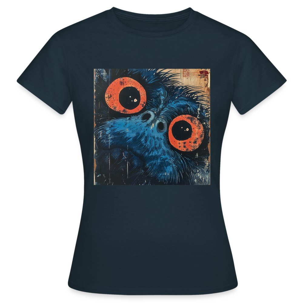 Den blå vännen, T-shirt dam - marinblå