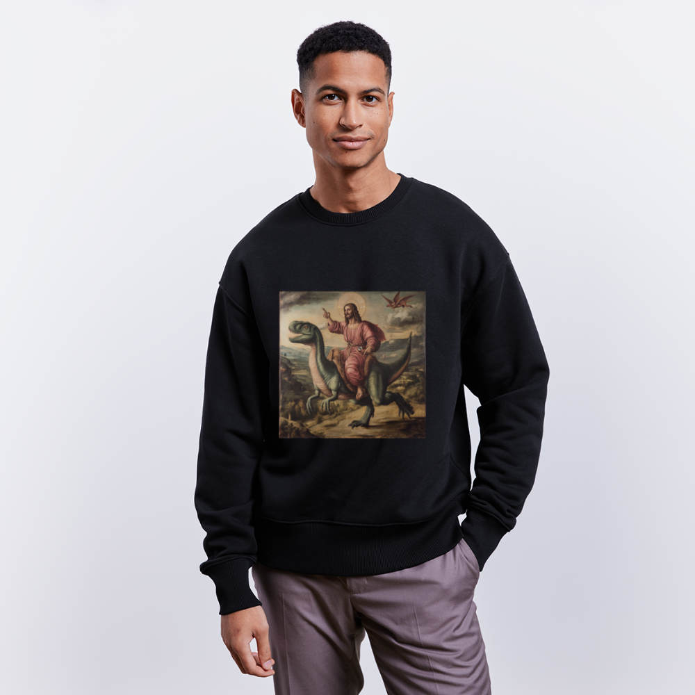 Ritten genom Tiden, Ekologisk oversizetröja RADDER unisex från Stanley/Stella - svart