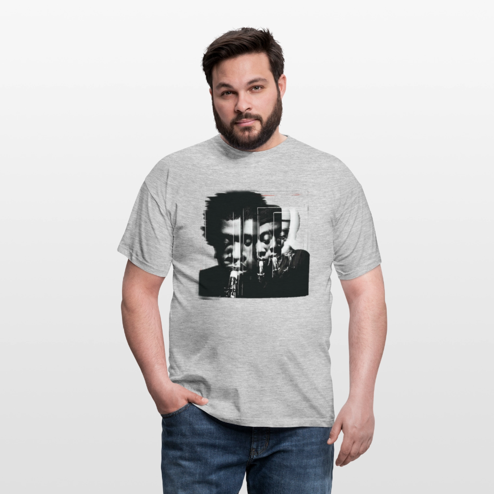 Between Breaths, T-shirt herr - gråmelerad