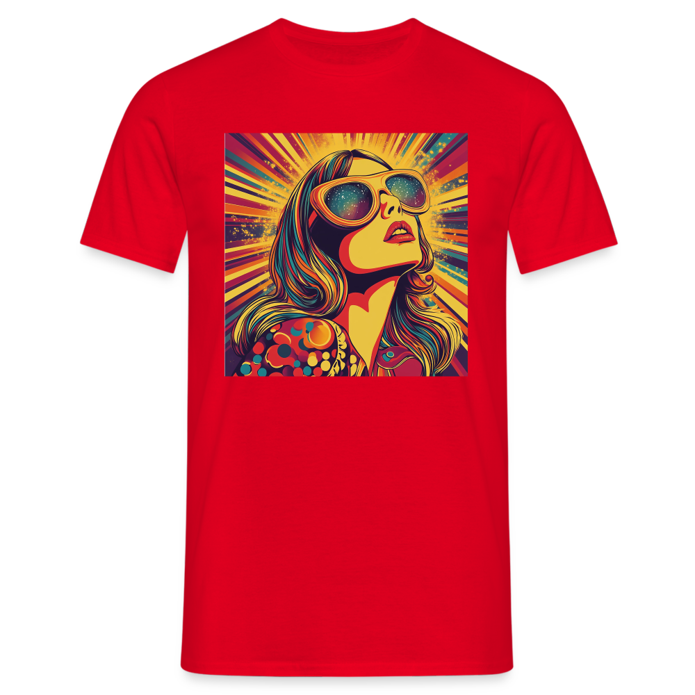 Disco Fever, T-shirt herr - röd