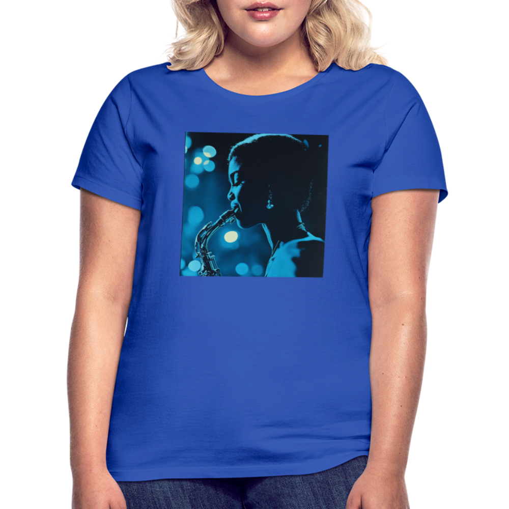 Blå toner i skymningen, T-shirt dam - royalblå