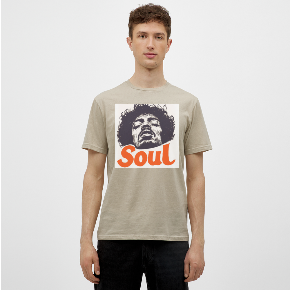 Kärlek, frihet och rättvisa, T-shirt herr - sandbeige