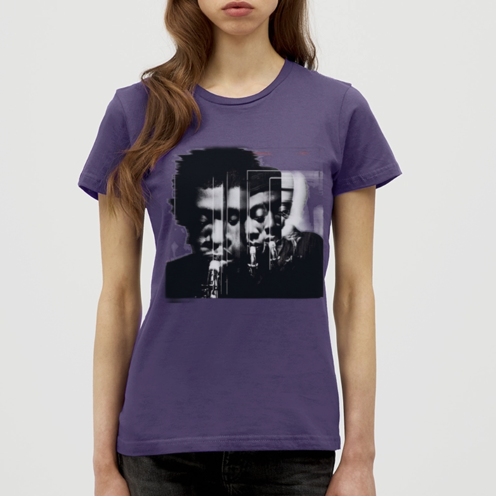 Between Breaths, T-shirt dam - mörklila
