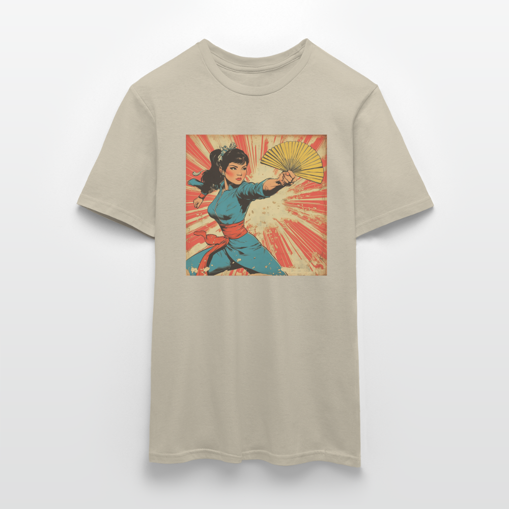 Solfjädern, T-shirt herr - sandbeige