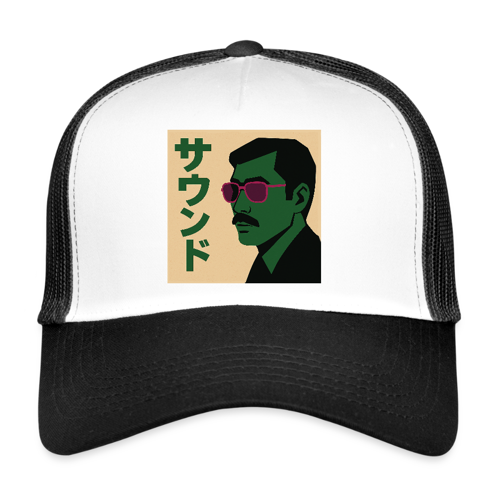 Nippon Sound, Trucker Cap - vit/svart