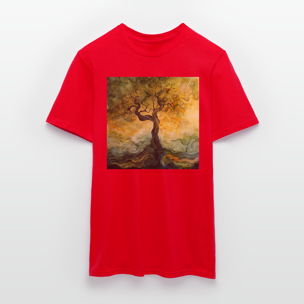 Trädets visdom, T-shirt herr - röd