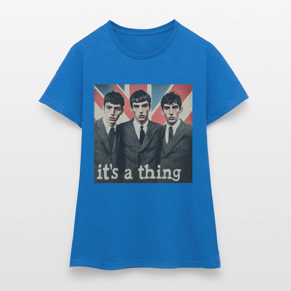 British, Bold & Unapologetic, T-shirt dam - royalblå