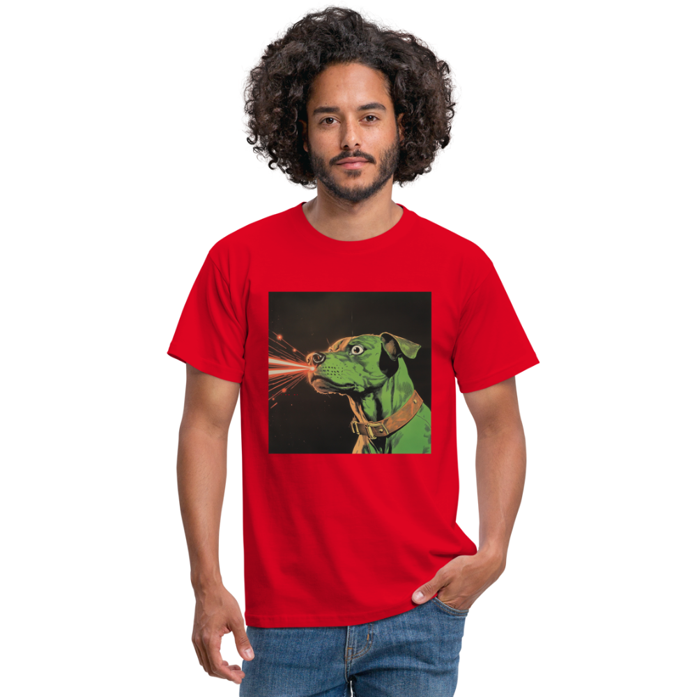 Strålhunden, T-shirt herr - röd