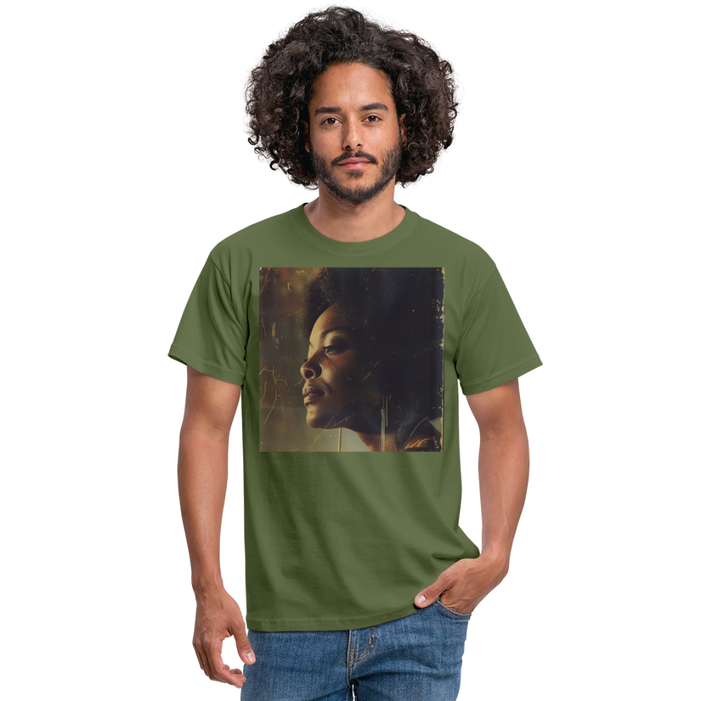Echoes of Blue, T-shirt herr - Militärgrön
