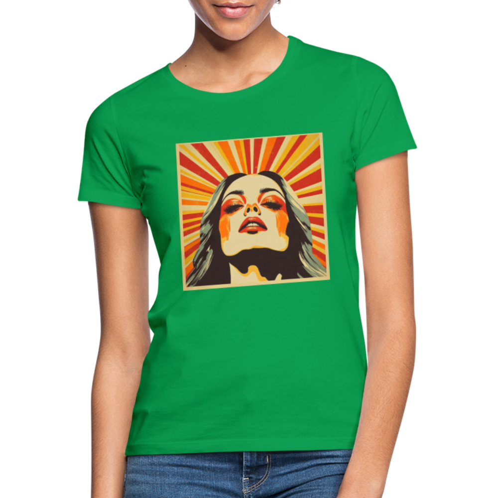 Sun Girl, T-shirt dam - kellygrön