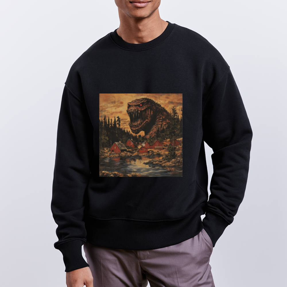 När Draken Vaknade vid Siljan, Ekologisk oversizetröja RADDER unisex från Stanley/Stella - svart