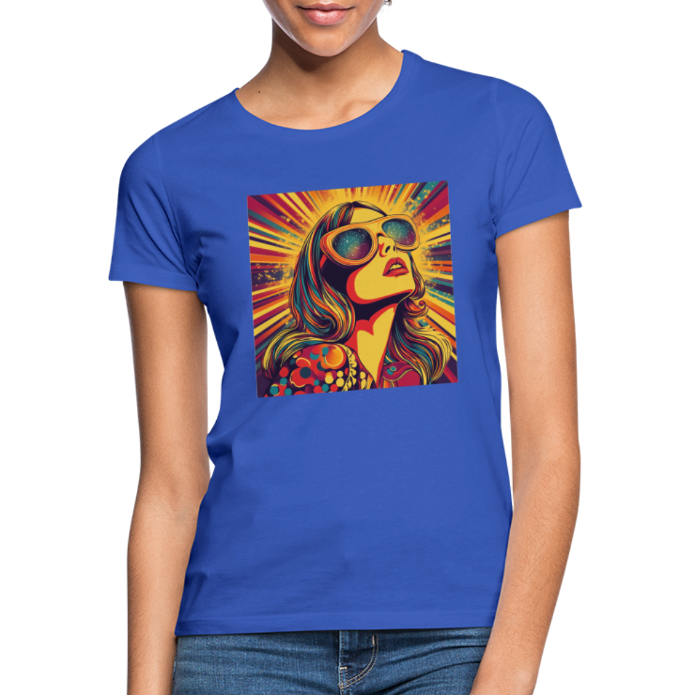 Disco Fever, T-shirt dam - royalblå