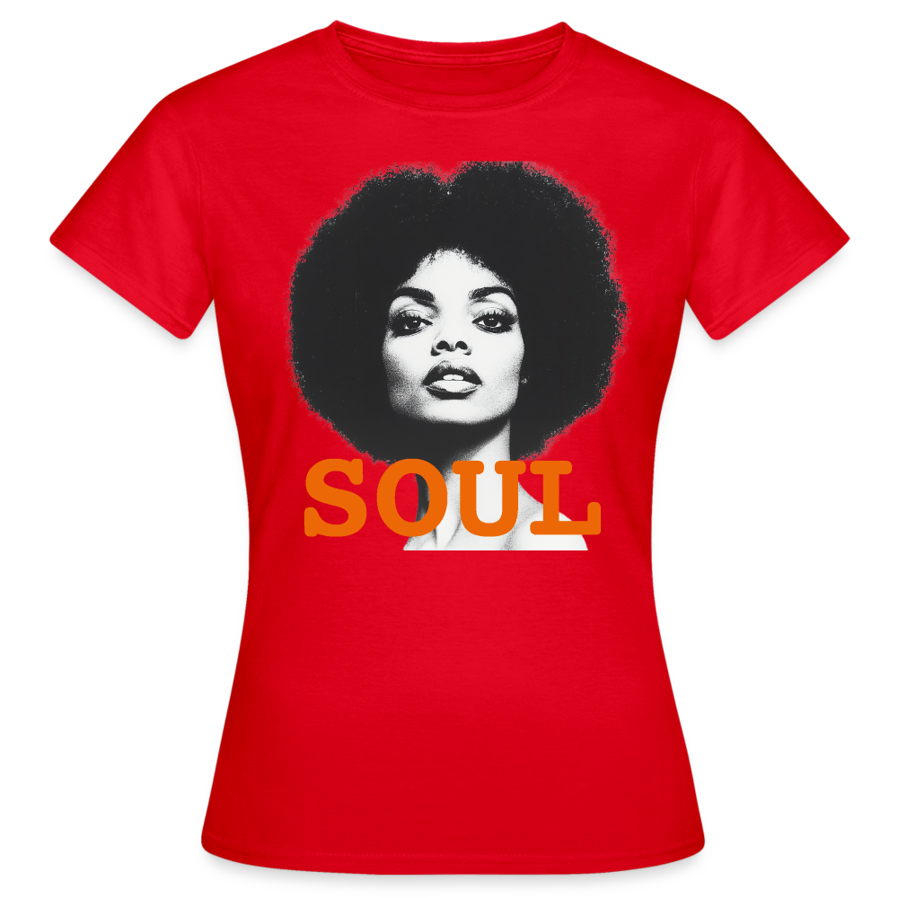 Soul PWR, T-shirt dam - röd