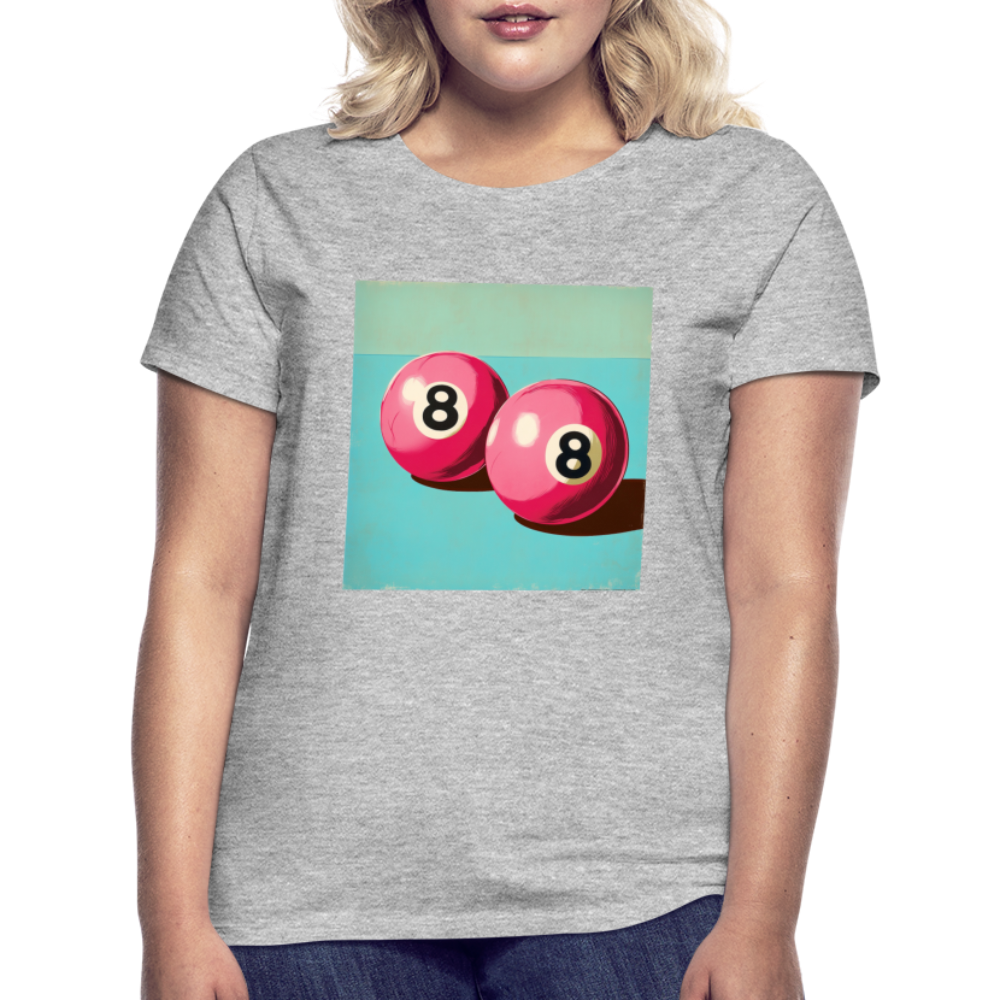 Rosa Rivaler, T-shirt dam - gråmelerad