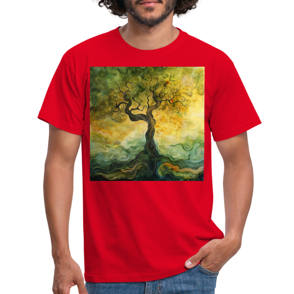 Trädets visdom, T-shirt herr - röd