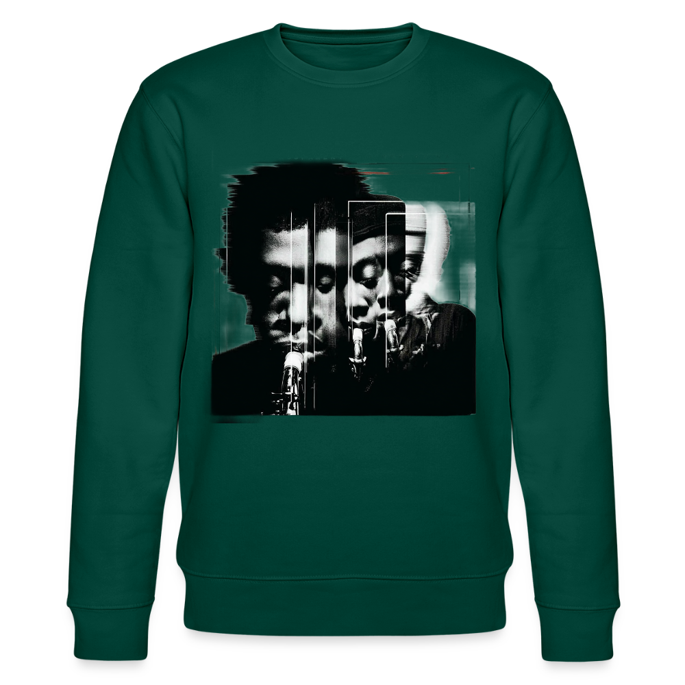 Between Breaths, Ekologisk sweatshirt CHANGER unisex från Stanley/Stella - skogsgrön