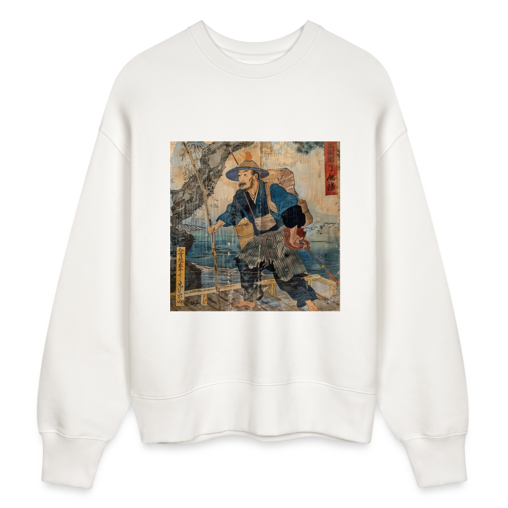 Fiskaren som bytte karriär, Ekologisk oversizetröja RADDER unisex från Stanley/Stella - OFF WHITE