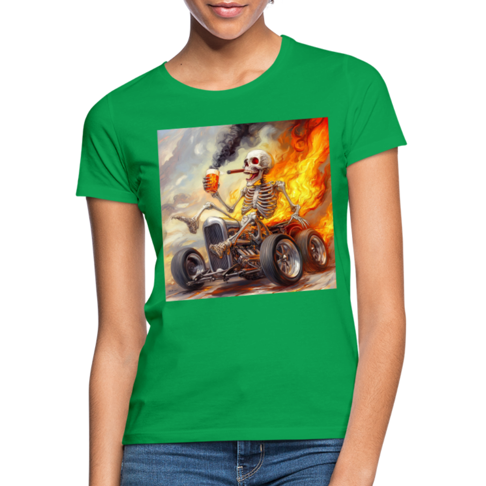 Knekta Krash, T-shirt dam - kellygrön