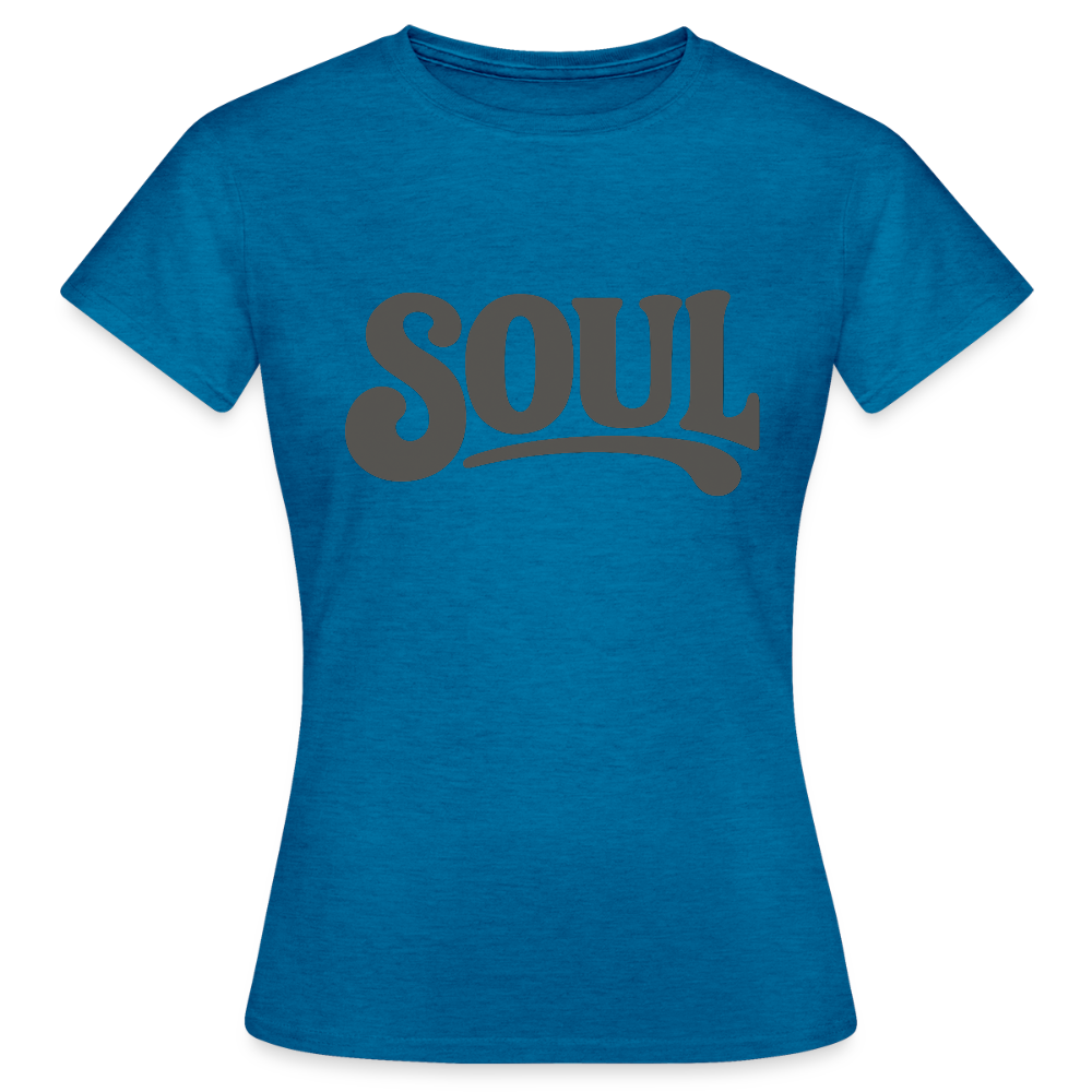 All About Soul, T-shirt dam - antikblå safirljung