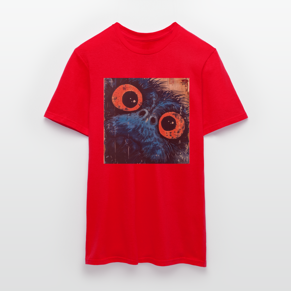 Den blå vännen, T-shirt herr - röd