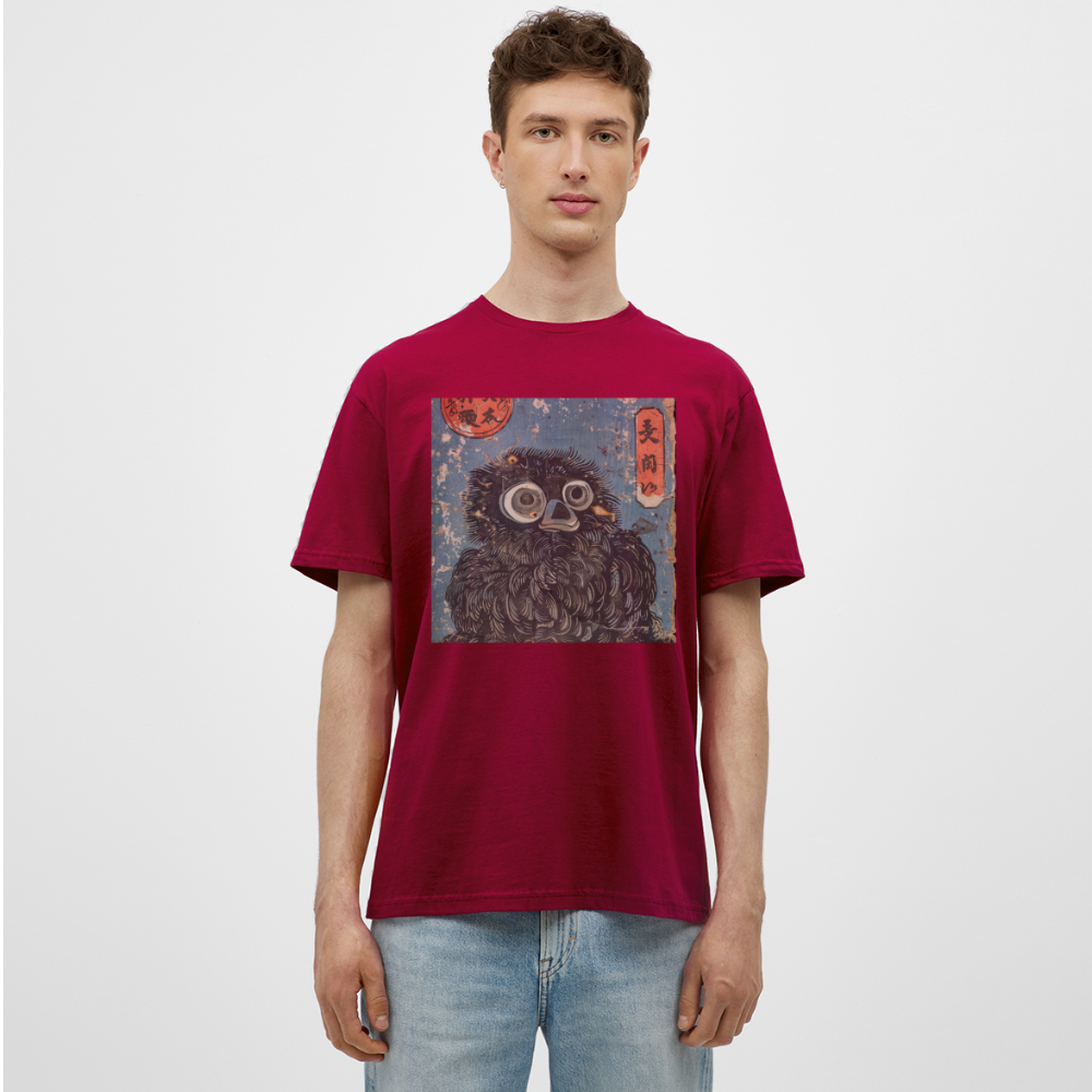 Denimiko, T-shirt herr - tegelröd