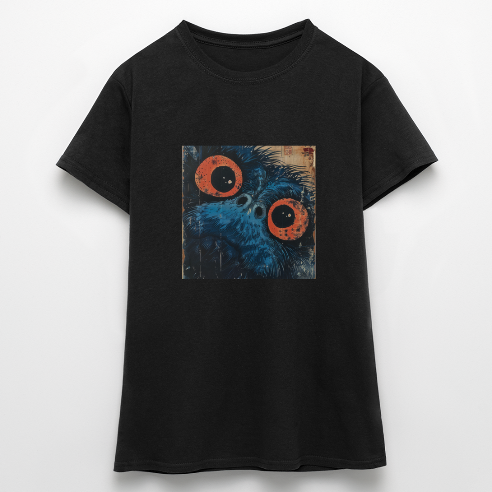 Den blå vännen, T-shirt dam - svart