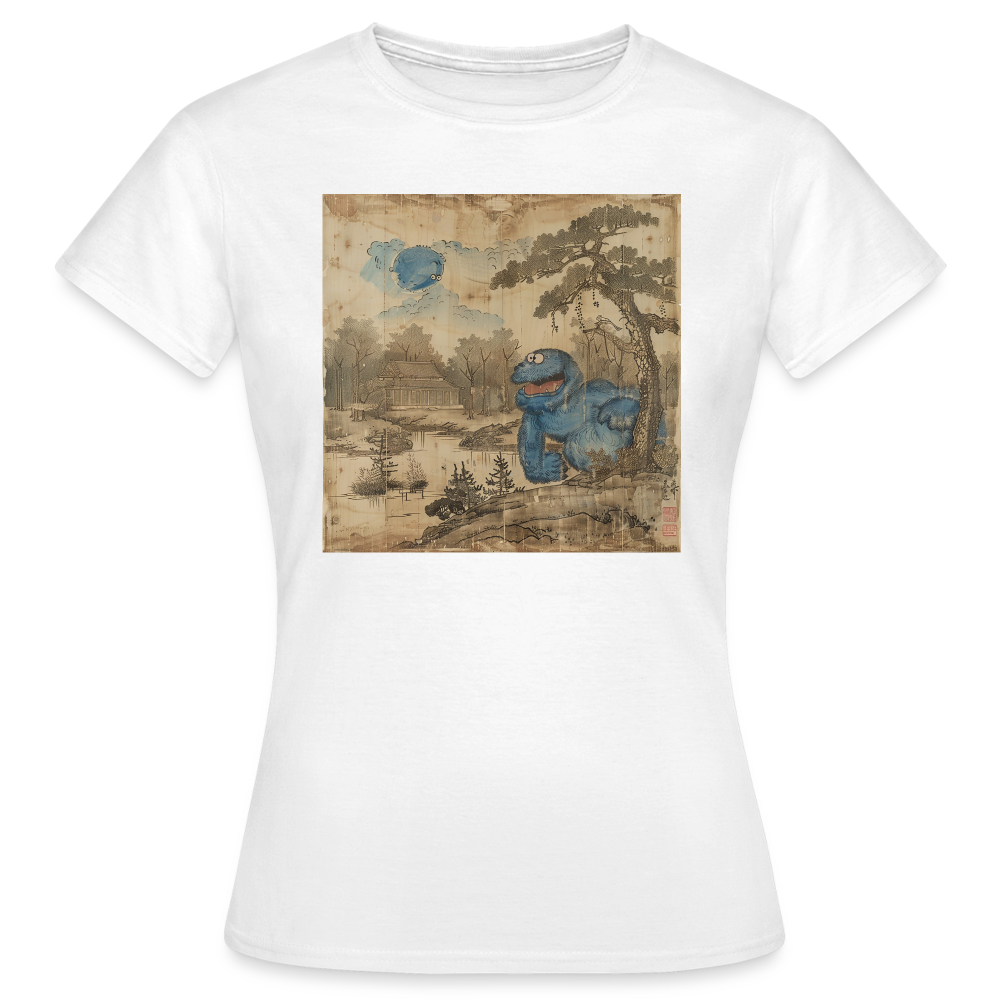 Uramiko vid floden, T-shirt dam - vit
