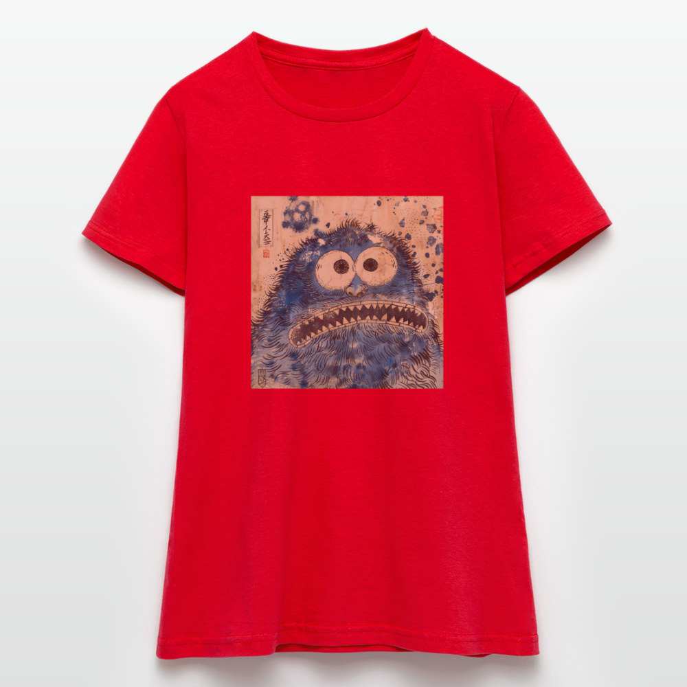 Uramiko ramlar i vattnet, T-shirt dam - röd