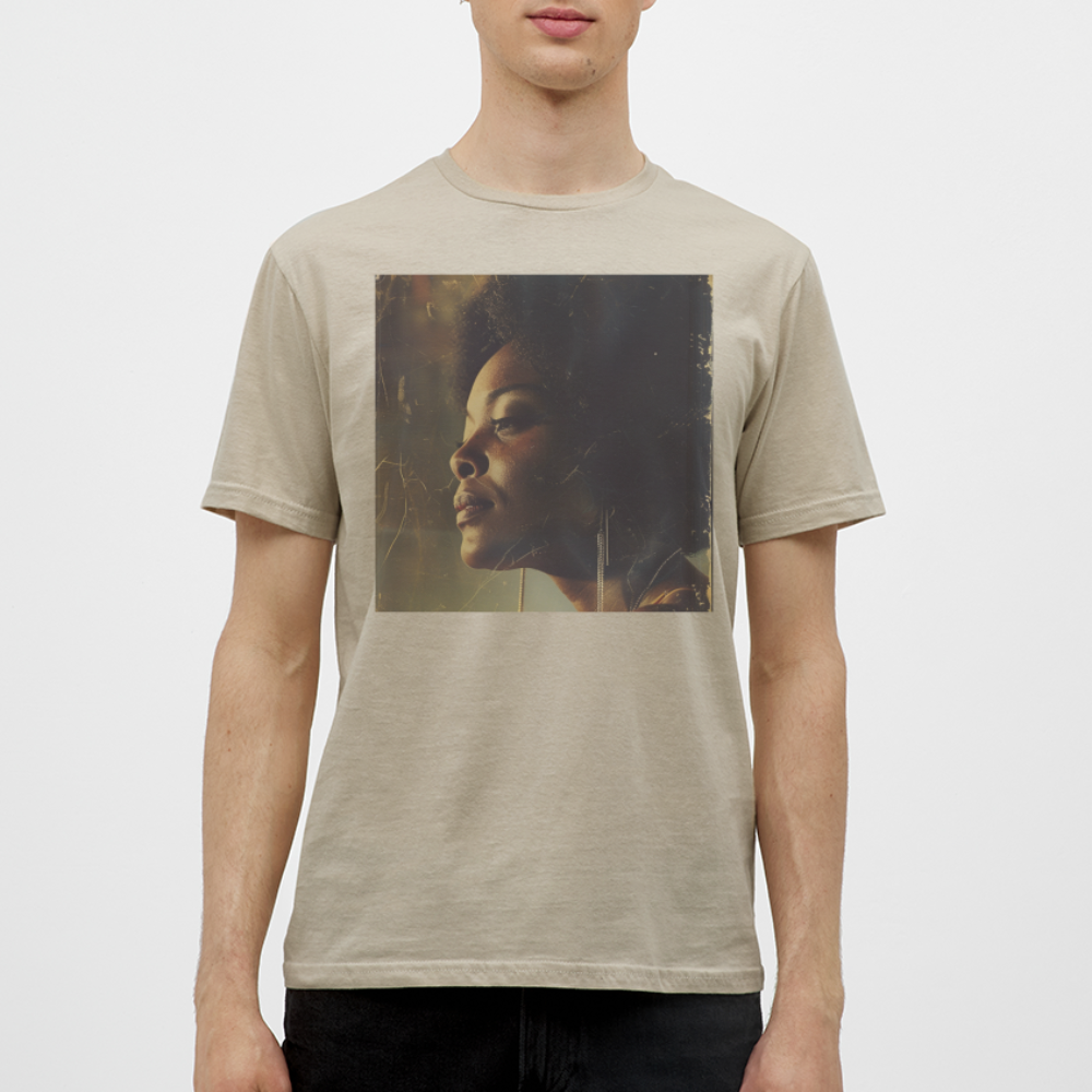 Echoes of Blue, T-shirt herr - sandbeige