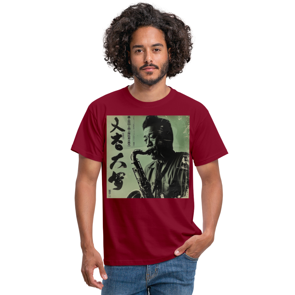 Live Mount Fuji Jazzcafé , T-shirt herr - tegelröd