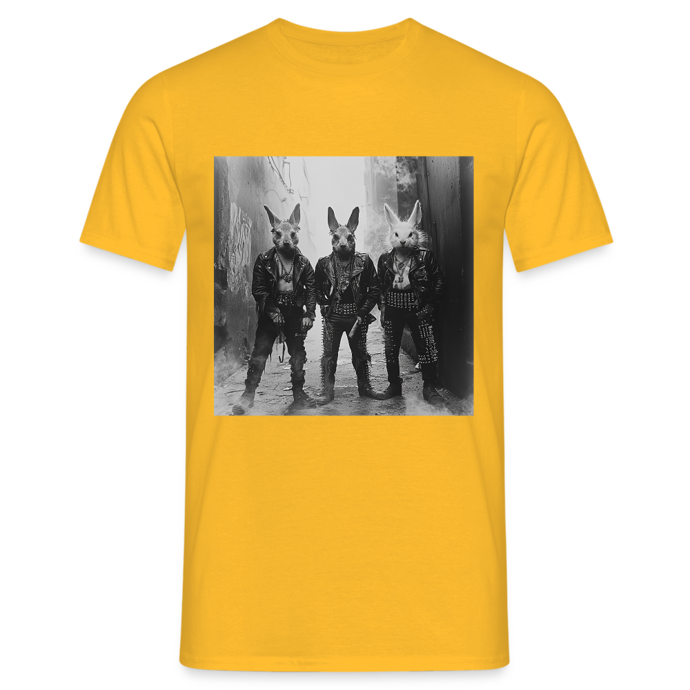 The Hare Raisers, T-shirt herr - gul