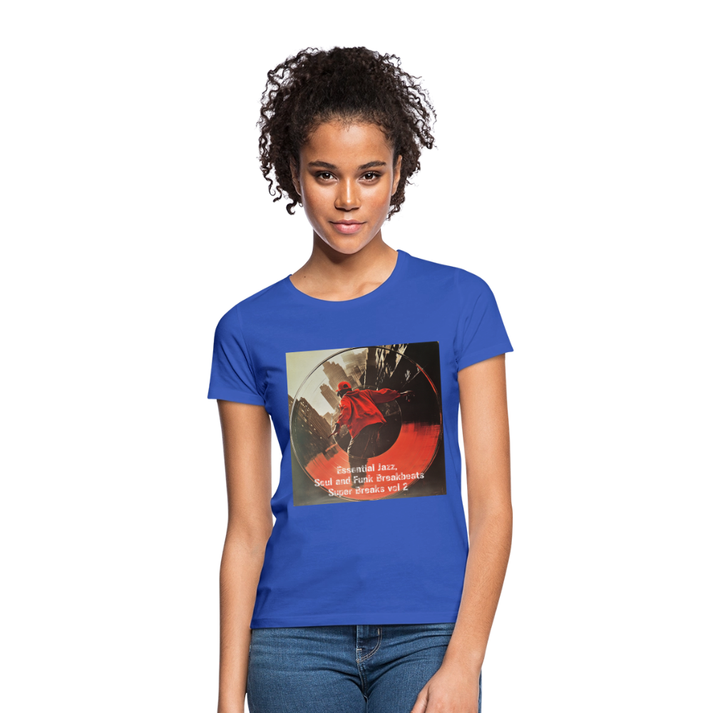 Super Breaks vol 2, T-shirt dam - royalblå