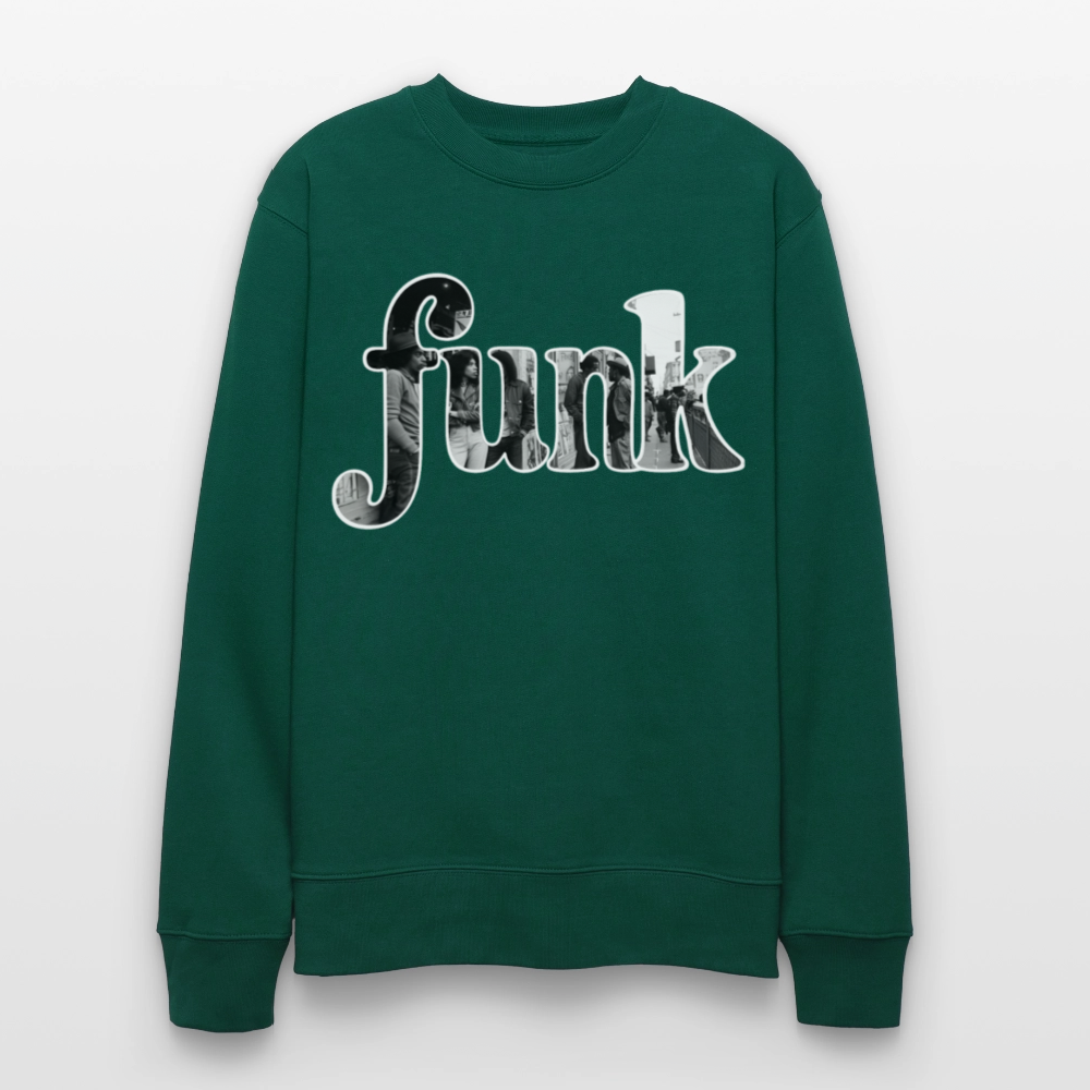 Funk Vibes, Ekologisk sweatshirt CHANGER unisex från Stanley/Stella - skogsgrön