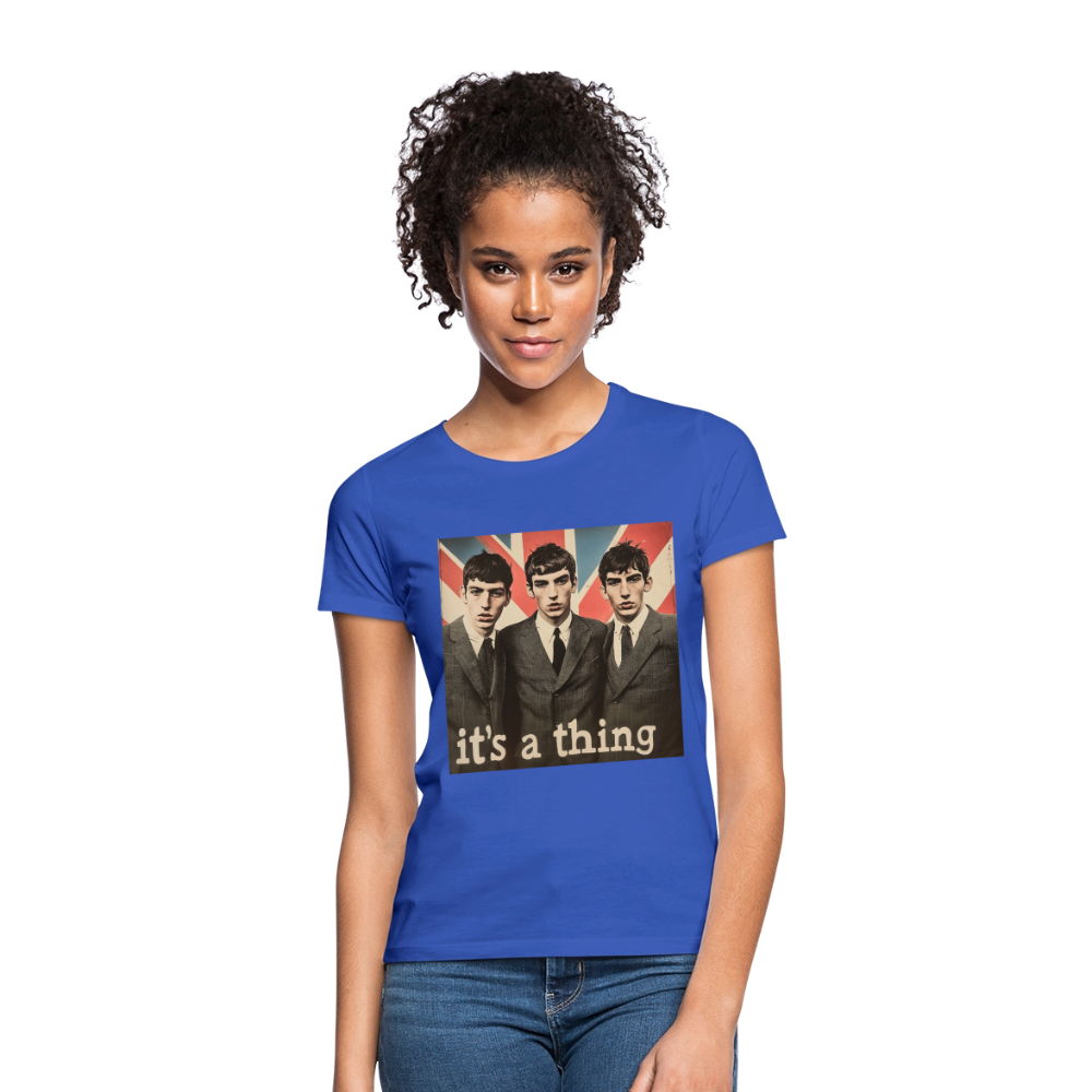 British, Bold & Unapologetic, T-shirt dam - royalblå
