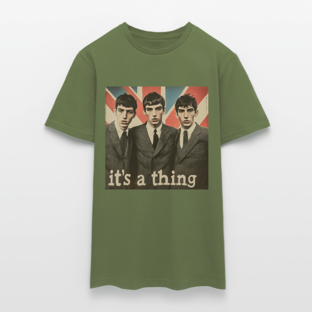 British, Bold & Unapologetic, T-shirt herr - Militärgrön