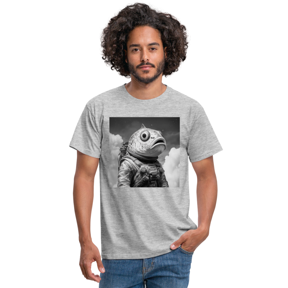 En ensam simtur i universum, T-shirt herr - gråmelerad