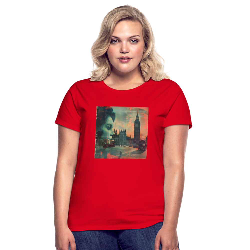 The Beat of London, T-shirt dam - röd