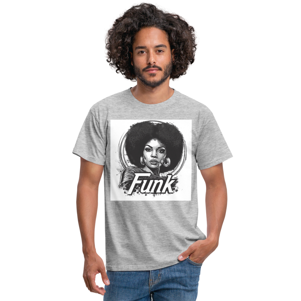 Funk Queen: Power in Motion, T-shirt herr - gråmelerad