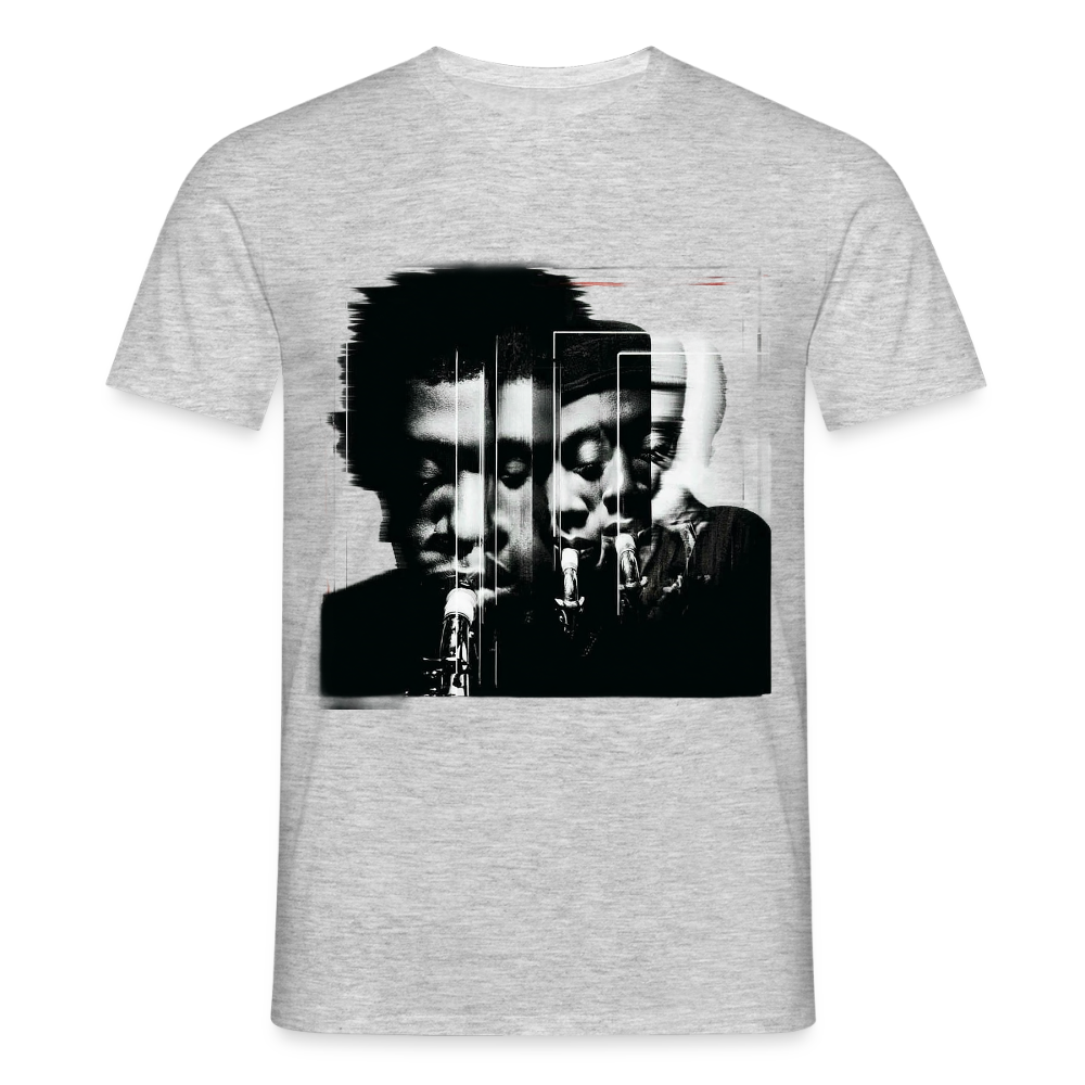 Between Breaths, T-shirt herr - gråmelerad