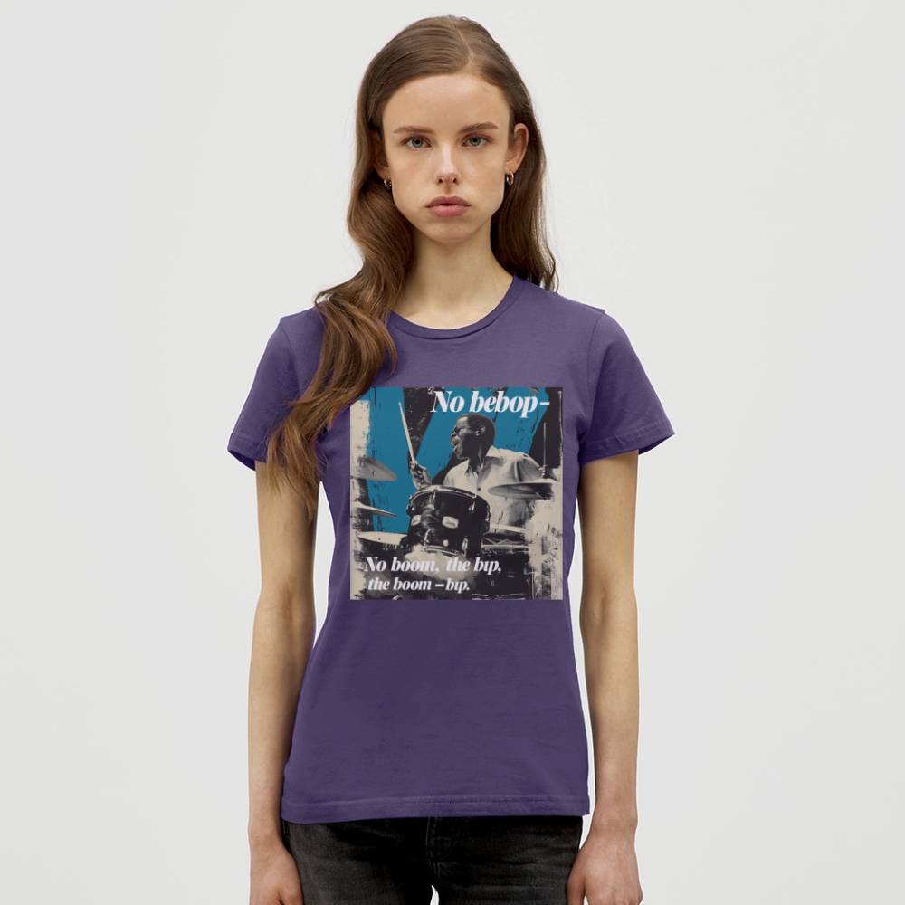 Push It Bebop, T-shirt dam - mörklila